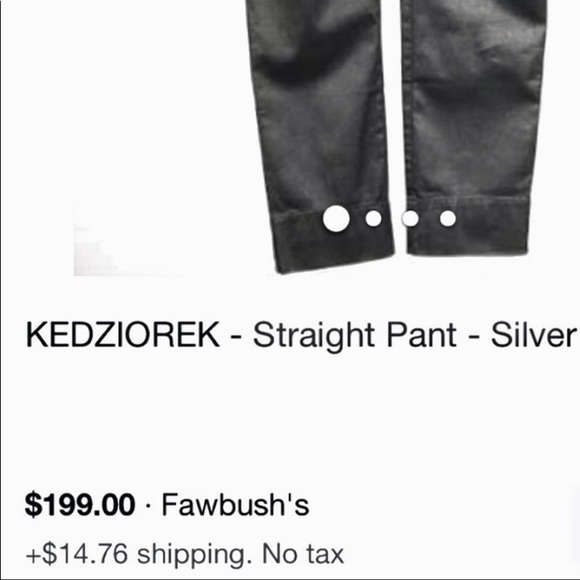 DASH ‘Label of the Day’ Designer Silver Shimmer Cropped Skinny Pull On - Picture 3 of 7